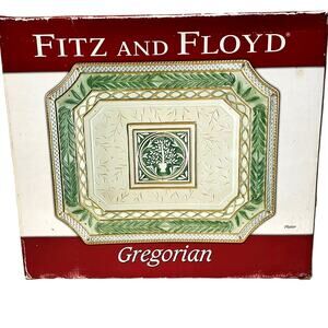 Fitz and Floyd Gregorian 2005 Large Serving Platter-Wrapped and New in Box!